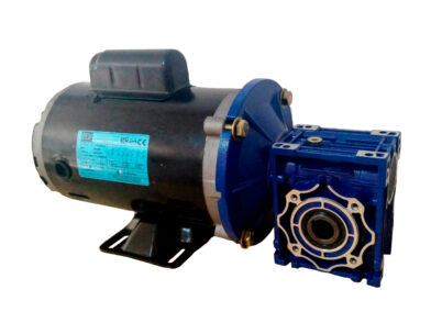 Motorreductor Corona-Sinfín de 0.25 HP Monofásico 110/220V