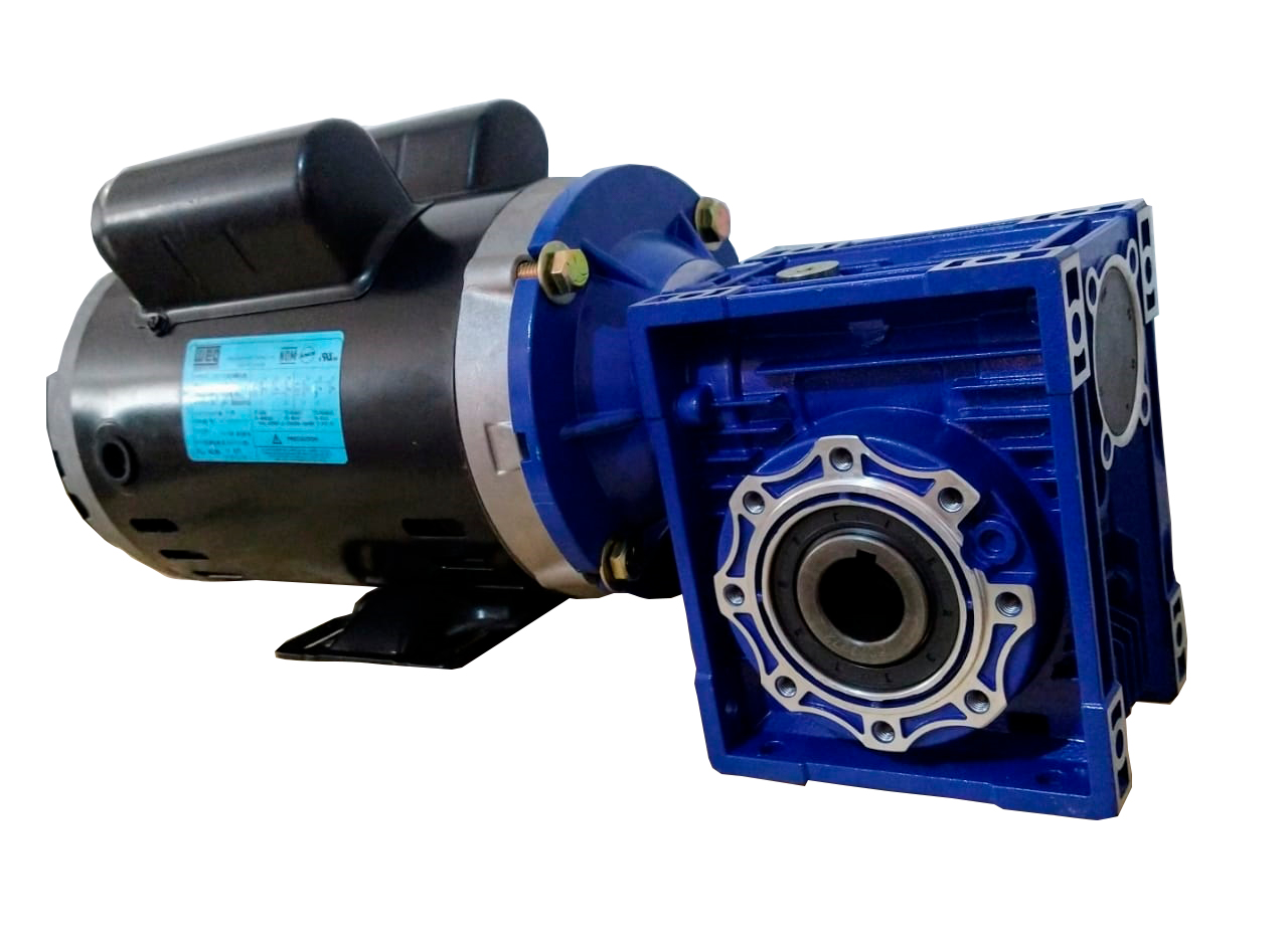 Motorreductor Corona-Sinfín de 2 HP Monofásico 110/220V