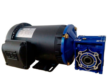 Motorreductor Corona-Sinfín de 1 HP Trifásico 220/440V