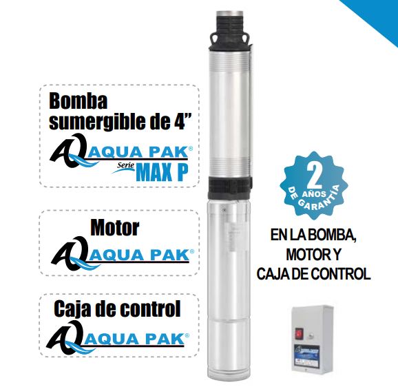 Motobomba Sumergible de 4" en 115V (con Motor 3 Hilos) - Imagen 2