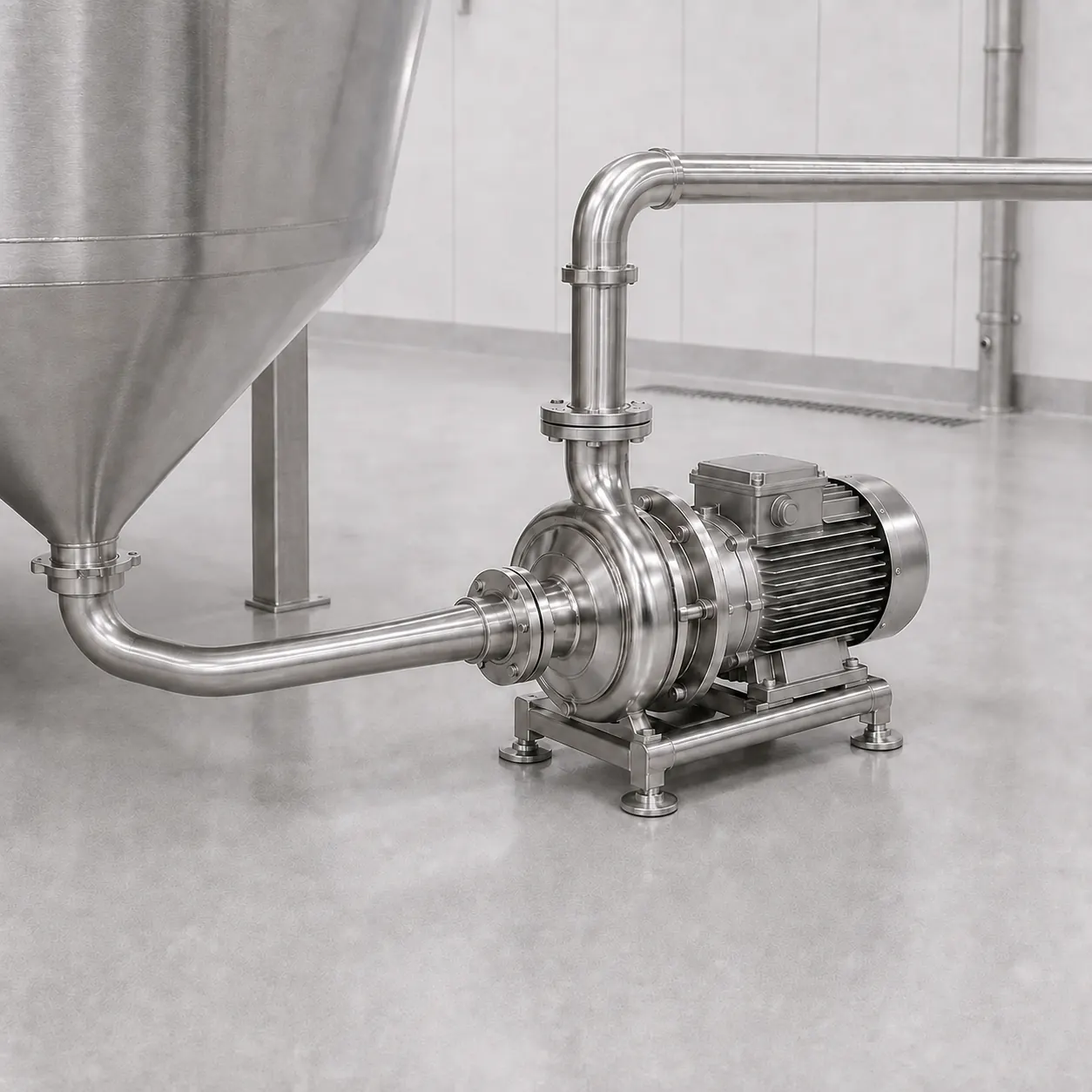 Bomba sanitaria de acero inoxidable para industria alimentaria